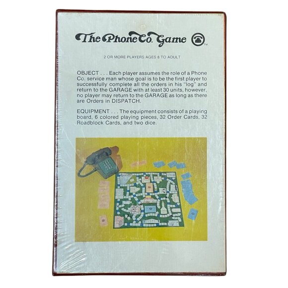 1983 McJay Game Company The Phone Co. Family Board Game NEW SEALED NOS RARE - Picture 2 of 7